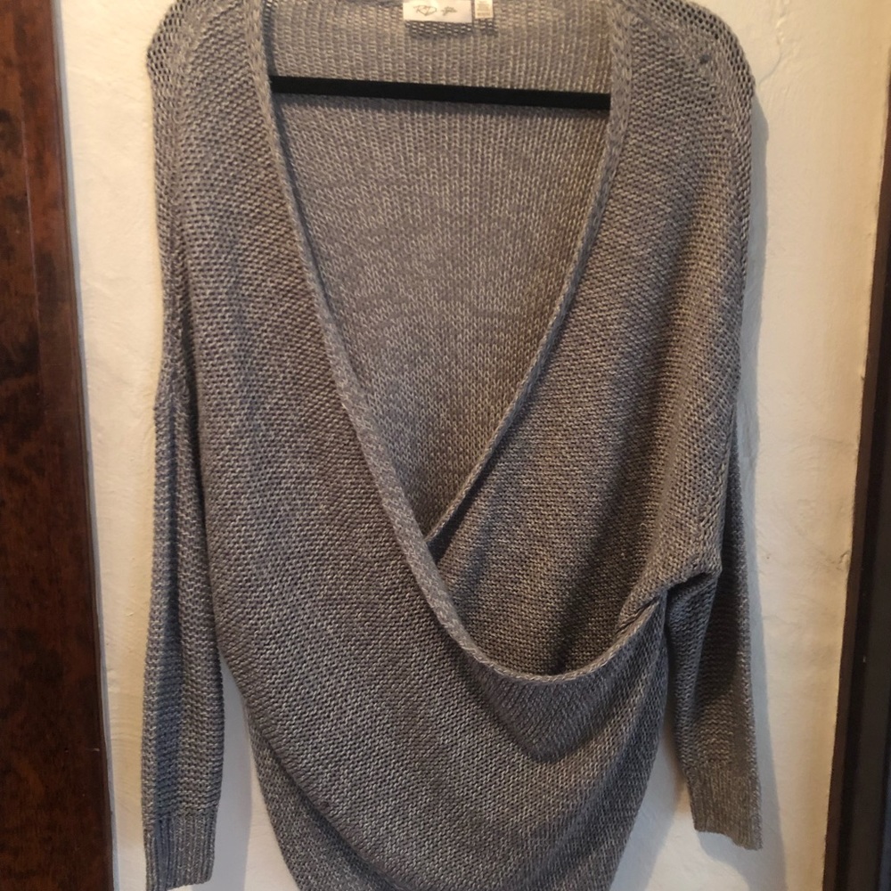 Grey slouchy sweater